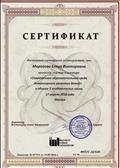 Сертификат участника семинара "Современная образовательная среда для сенсорного развития детей" в объеме 2 академических часов 17 апреля 2018г. Москва